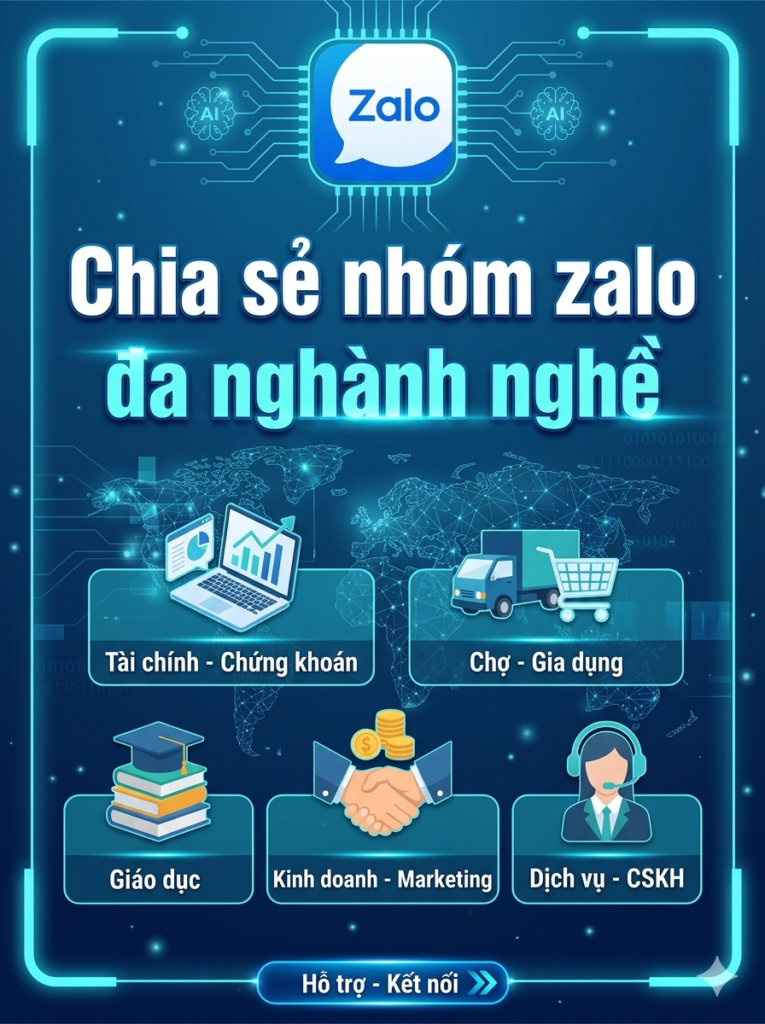 Danh sách 30-50 nhóm, cộng đồng Zalo đa lĩnh vực